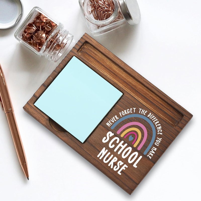Pariveca School Nurse Appreciation Gifts Note Pad Holder Desk Organizer, Thank You Gift for Health Staff, Back to School, Nurse Week, Graduation Birthday or Christmas PB008 - Image 4